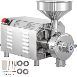 Moulin a Grains Electrique Commercial Capacite 50kg Broyeur a Cereales en Acier Inoxydable