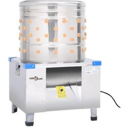 Plumeuse à poules Acier inoxydable 131 doigts 1500 w Vidaxl