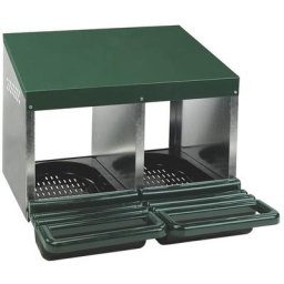 Pondoir Poule 2 Nichoirs Avec Fond Plastique