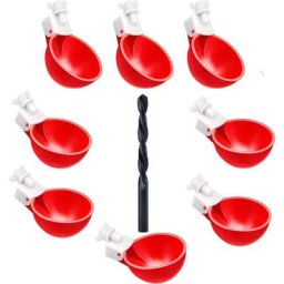Diy 8 pcs Abreuvoir Automatique Kit,Abreuvoir Volaille Automatique avec scie à Trou de pour Tasses