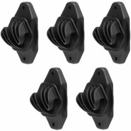 5x isolateur cloture électrique universel noir piquet bois fil corde cordon bétail chèvre poule