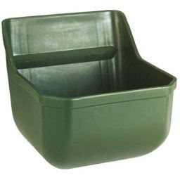 Mangeoire plast. pour poulains 9l, sans tiges, verte
