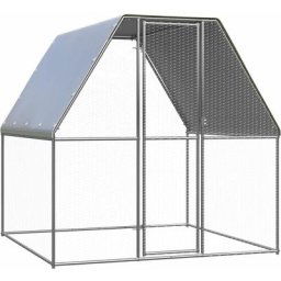 Poulailler d'extérieur 2x2x2 m Acier galvanisé