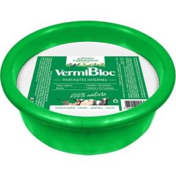Ferme De Beaumont - VermiBloc • Vermifuge en bassine à lécher pour chèvres et moutons parasites