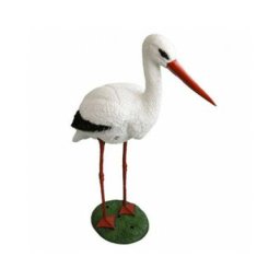 Ubbink - Décoration de jardin en forme de cigogne 1382501 Blanc