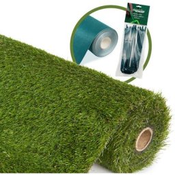 Kit 8 m² de gazon synthétique 20 mm - 2 rouleaux 4 x 1 m