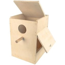 Nichoir bois Rosella en kit H 40 cm pour oiseaux - animallparadise - Beige