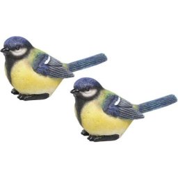 Farmwood Animals - Oiseau mésange charbonnière en résine (Lot de 2)
