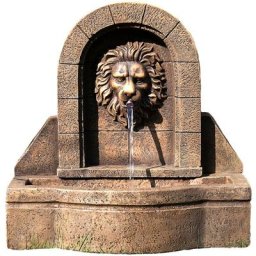 Leon Fontaine de jardin modèle avec tête de lion Fontaine 50 x 54 x 29 cm y compris pompe - Stilista