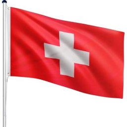 Mât de drapeau télescopique en aluminium, 6,50 m, réglable en hauteur sur 5 positions, 30 drapeaux