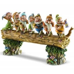 Sept Nains Jardin Statue Figurine Arbres Gnome Fée Sculpture Résine Ornements pour La Maison Patio