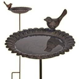 Fontaine pour oiseaux Fonte Marron HI Brun