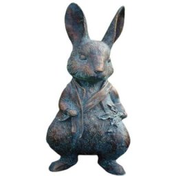 Décoration de jardin statue d'animal de lapin statue de simulation d'aménagement paysager de jardin