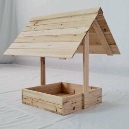 Mangeoire bois pour poules 70 x 60 x h 70cm