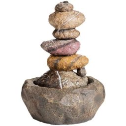 Fontaine effet roche naturelle avec led 22X30CM
