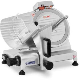 Trancheuse à Jambon Trancheuse Électrique 180 w ø Lame 250 Mm Épaisseur 0-12 Mm - Argent