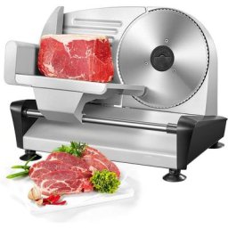 Trancheuse Electrique 150W, Trancheuse Domestique avec Epaisseur Réglable de 0 à 15 mm pour Viande,