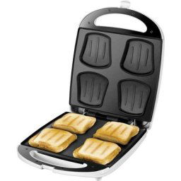 Unold - Quadro Appareil à croque-monsieur rabattable blanc, noir W212051