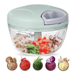 Hachoir manuel ,500 ml 3 Lames en acier inoxydable,hachoir oignon de Cuisine Multi-hachoir pour