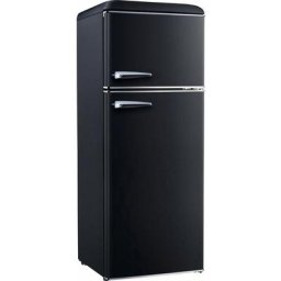 Maxxhome - Réfrigérateur-congélateur - Retro 340 litres - Noir