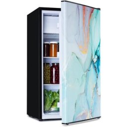 Klarstein - Combiné réfrigérateur-congélateur CoolArt 79L cee f compartiment congélateur 9l porte