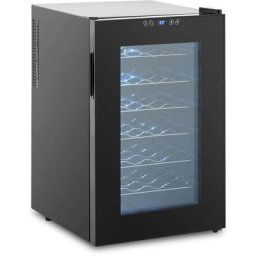 Royal Catering - Cave à Vin Frigo Boissons Réfrigérateur Bar Double Vitrage 70L Boitier Noir - Noir