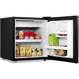 Goplus - Mini Réfrigérateur Portable 46 l, Frigo Réglable 0-7℃, 2 Etagères, Porte Gauche/Droite
