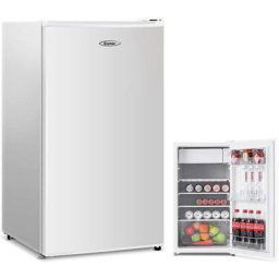 Réfrigérateur 1 Porte 91L avec Thermostat à 7 Niveaux et Faible Bruit, Réfrigerateur/Congélateur