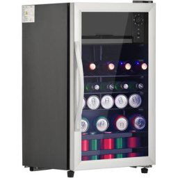 Merax - Mini frigo de chambre 76L (6L+ 70L) - Réfrigérateur à boissons de -10 à 10℃ - Mini bar