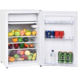 Frigo 123 l avec Congélateur-Réfrigérateur, Frigo Silencieux avec 7 Réglages de Température et