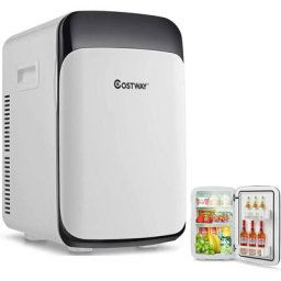 Mini Frigo 15L Mini Réfrigérateur 2 en 1 Fonction de Refroidissement et de Chauffage, Température