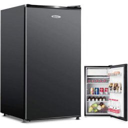 RELAX4LIFE Réfrigérateur 1 Porte 91L avec Thermostat à 7 Niveaux et Faible Bruit,