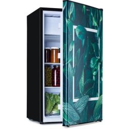 Klarstein - Combiné réfrigérateur-congélateur CoolArt 79L cee f compartiment congélateur 9l porte