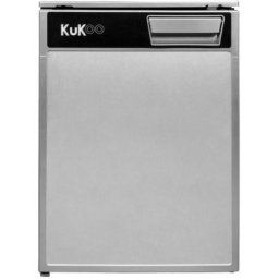 Frigo à Compression Argenté 2 en 1 46 l Acier Inoxydable Pour Camping Caravane Camion Campervan