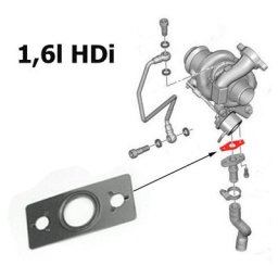 Univcar - Joint de turbo psa 206 207 307 308 407 Focus 1.6 Hdi TDCi 1609848080 0380.33