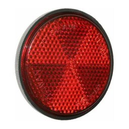 Cyclingcolors - réflecteur catadioptre arrière rouge rond diamètre 60mm à visser vélo remorque