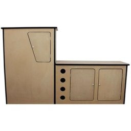 Cuisine Contreplaqué mdf 18 mm Aménagement vw Transporter T4 T5 Caravane Campervan Camping-Car 3