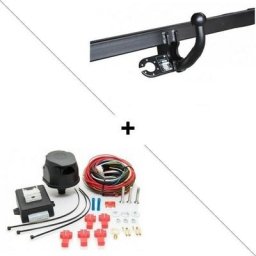 Attelage BMW Serie 5 Berline y compris Pack m (07/03-02/10) Col de cygne + faisceau universel 7