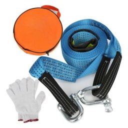 Hengda - Corde de Remorquage 8T Résistance Rupture Kit de Sangle de Remorquage avec Manille Sangle