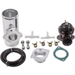 30PSI Universal 40mm Blow Off Valve Kit Turbo Super Charge Dump 2 Bolt Mounting
