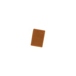 Catadioptre rectangulaire orange autocollant petit modèle