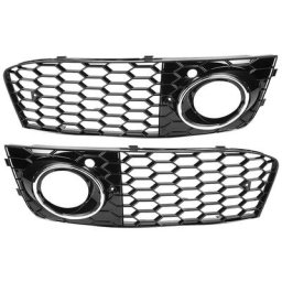 Grille de protection antibrouillard pour Audi A4 B8 2009-2011 (plaque électrolytique)