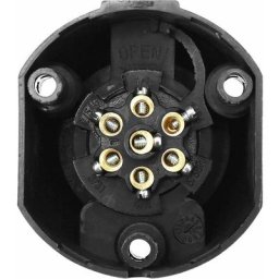 Prise adaptateur femelle pour remorque attelage socle en plastique 7 broches 12V Voiture Véhicule