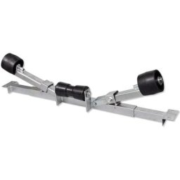 Vidaxl - Support inférieur de remorque de bateau avec rouleaux Argent