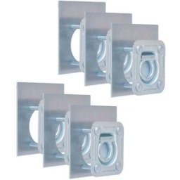Vidaxl - Anneau d'arrimage pour remorque 6 pcs Acier galvanisé 2000 kg Argent