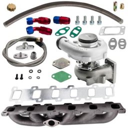 T04E Turbo+Oil Line+Manifold Kit For Nissan Patrol Safari Y60 Y61 TD42 TB42