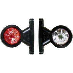 Feu de gabarit droite, gauche rouge, blanc Fristom 90328 12 v, 24 v - rouge, blanc