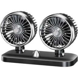 Taott Ventilateur automatique à double tête 24 v 2 vitesses pour tableau de bord - Compatible avec