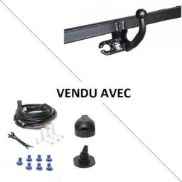 Dacia - Attelage Duster (04/10-11/13) Col de cygne + faisceau universel 7 broches