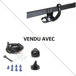 Dacia - Attelage Sandero Stepway i (06/09-12/12) Col de cygne + faisceau universel 7 broches